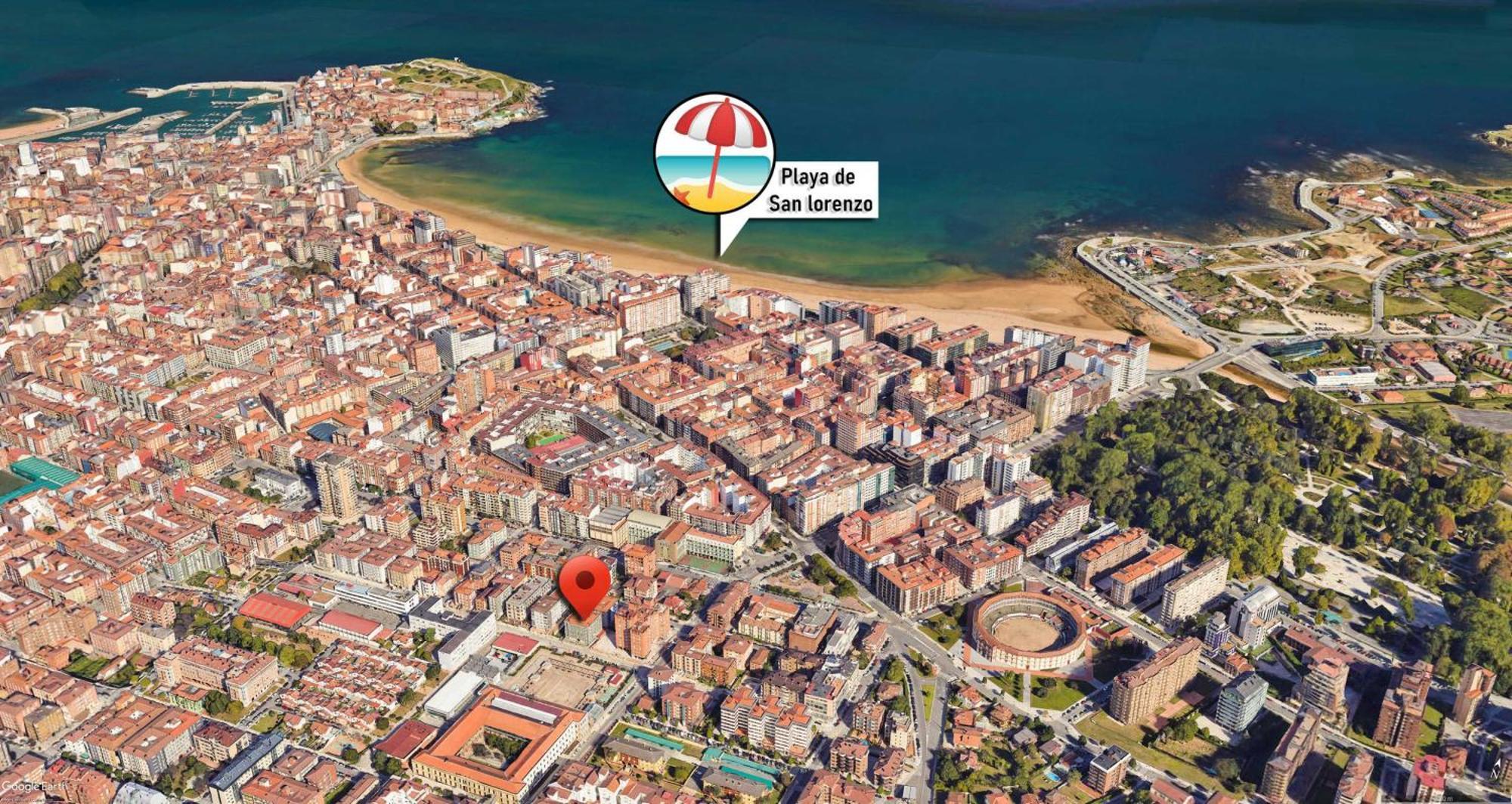 Espacio Moderno En Gijon Playa Exteriér fotografie